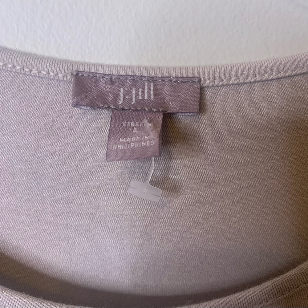 J. JILL Neutral Minimal Capsule Wardrobe Basic Sleeveless Dress - Picture 8 of 15